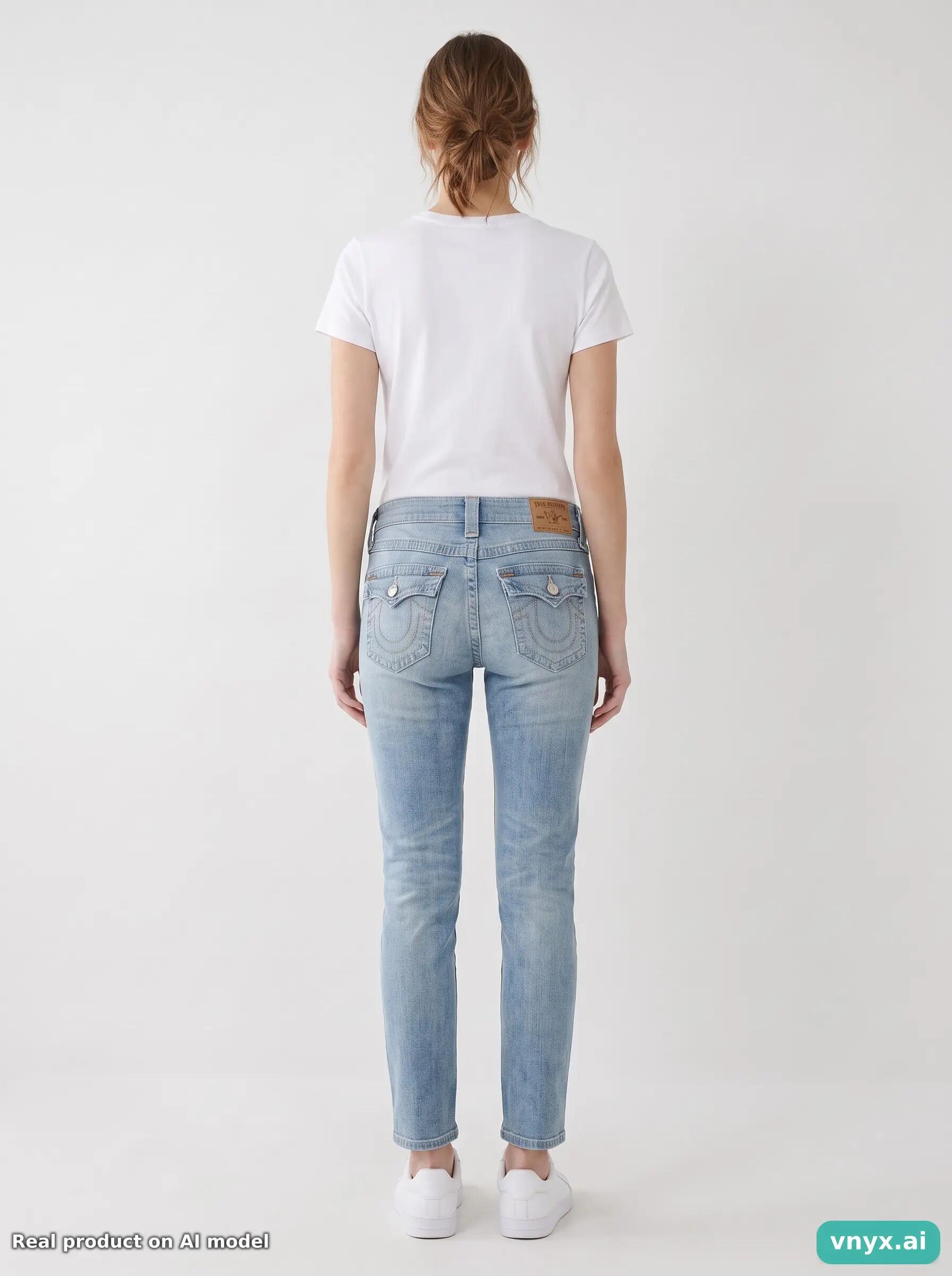 Second Life - True Religion Lizzy Light Blue Jeans Women W27 4/6
