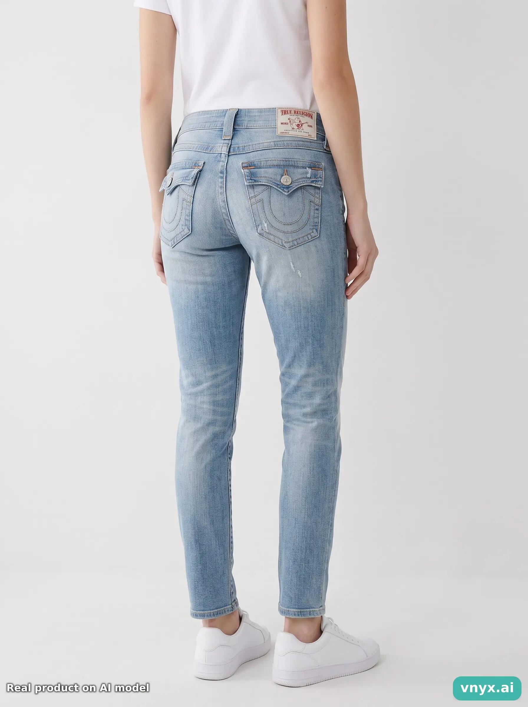 Second Life - True Religion Lizzy Light Blue Jeans Women W27 2/6