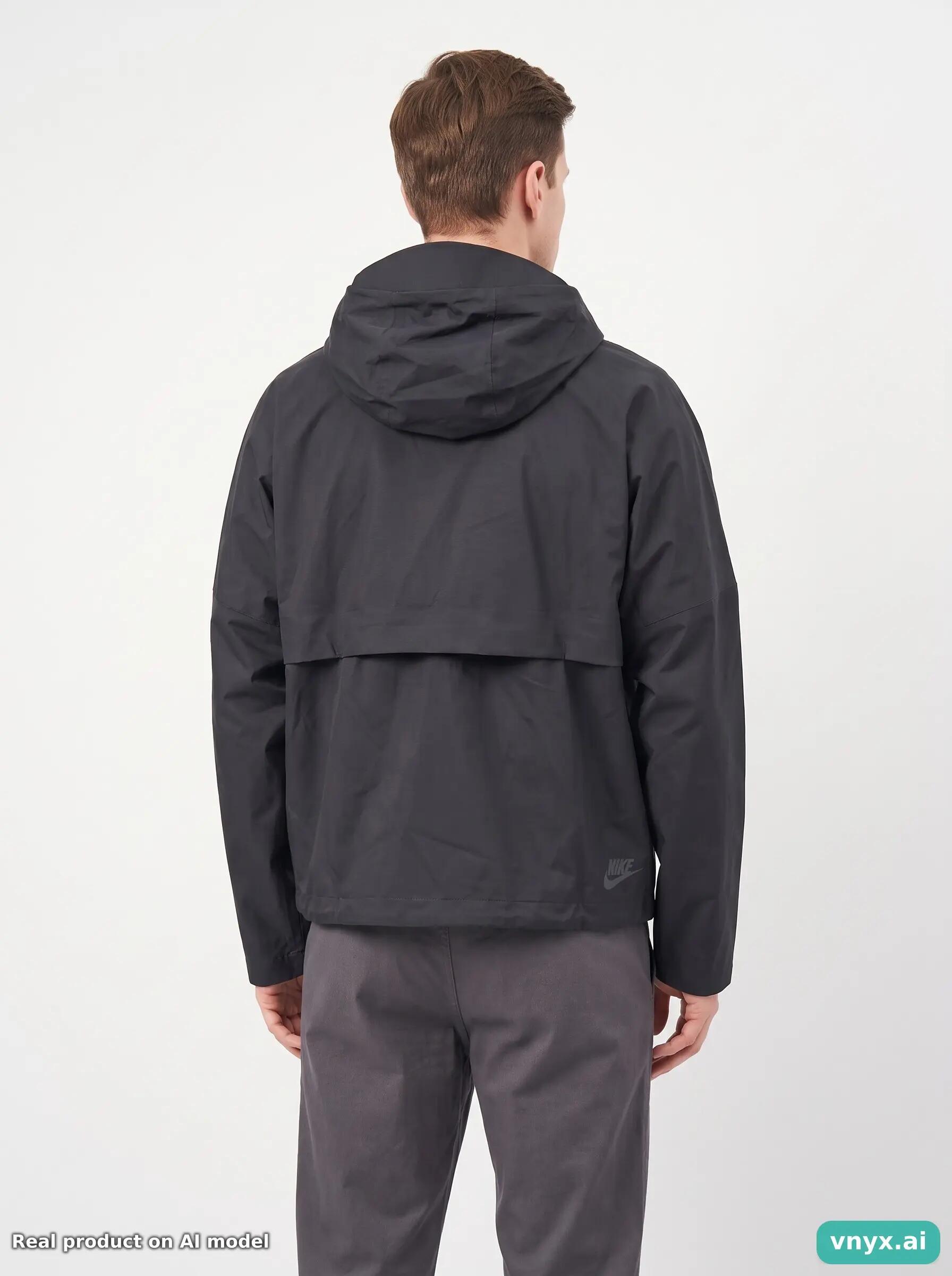Second Life - Vintage Nike Black Windbreaker Men M 2/5
