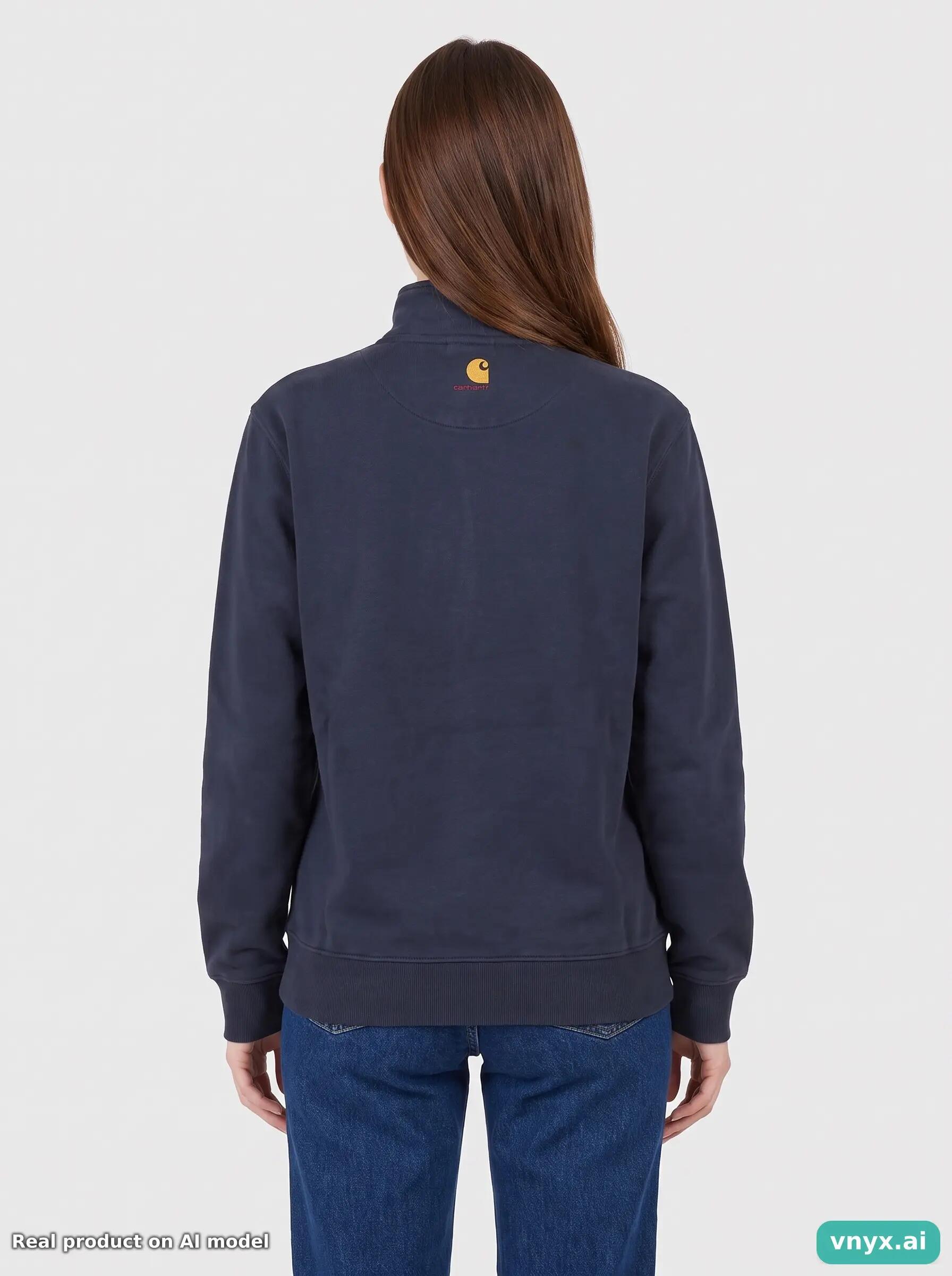 Second Life - Carhartt Sweatshirt in Navy Blue size W22 2/5