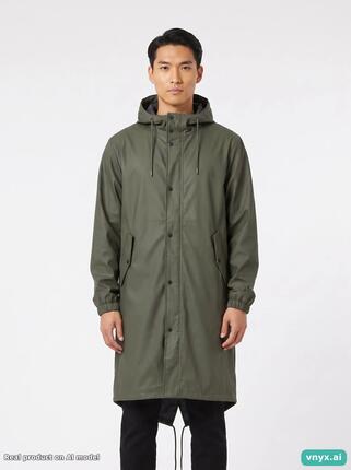 Second Life - Vintage RAINS Olive Green Outdoor Jacket Men M