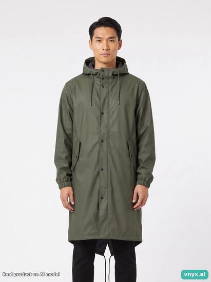 Second Life - Vintage RAINS Olive Green Outdoor Jacket Men M