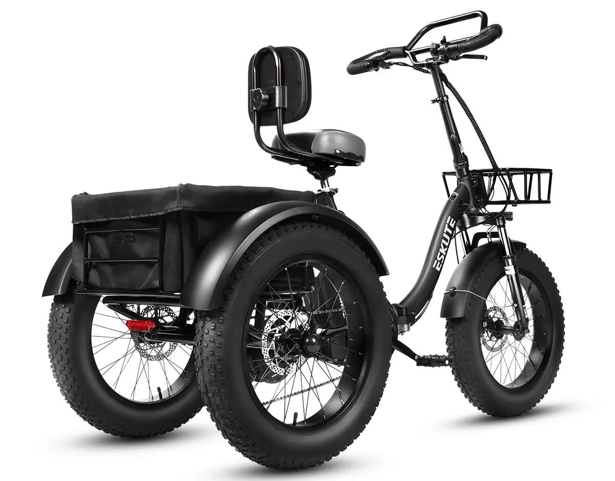 ESKUTE T302 Pro, Batterie 48V 20.8Ah, Pneus 20×4.0",Vélo Électrique Pliable 3/4
