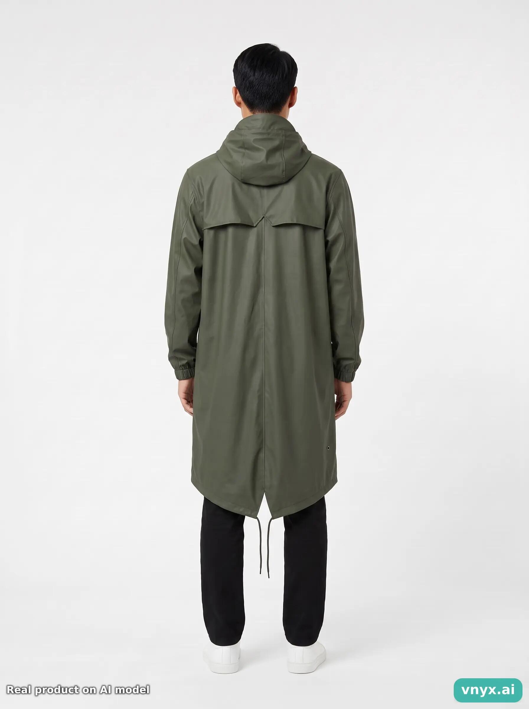 Second Life - Vintage RAINS Olive Green Outdoor Jacket Men M 4/5