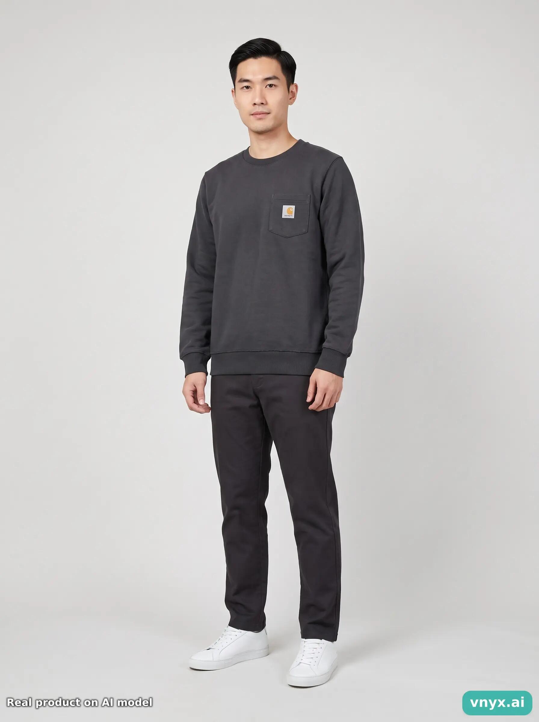 Second Life - Vintage Carhartt Black Sweatshirt Men S 3/5