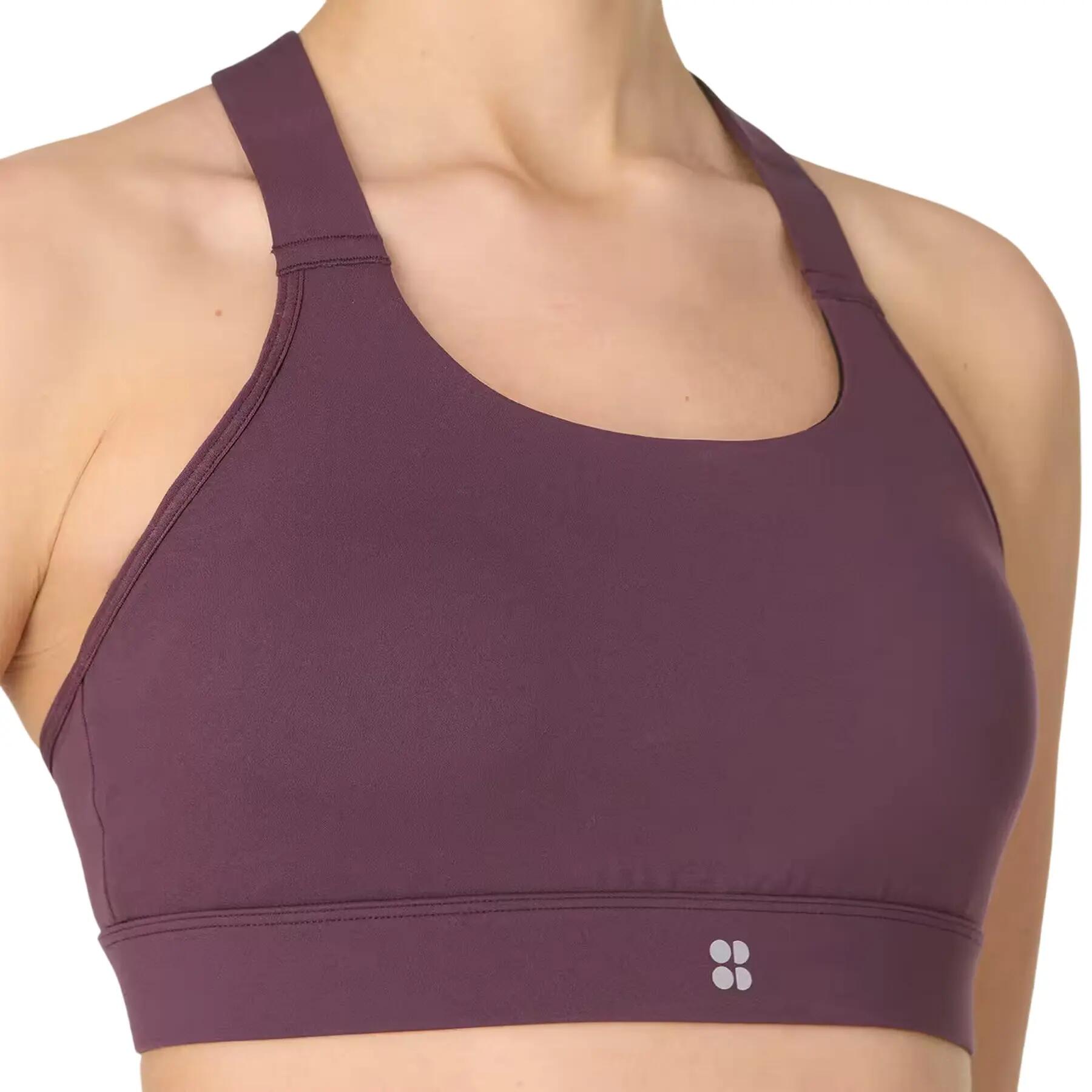 Womens/Ladies Power Medium Support Sports Bra (Neptune Purple) 2/4