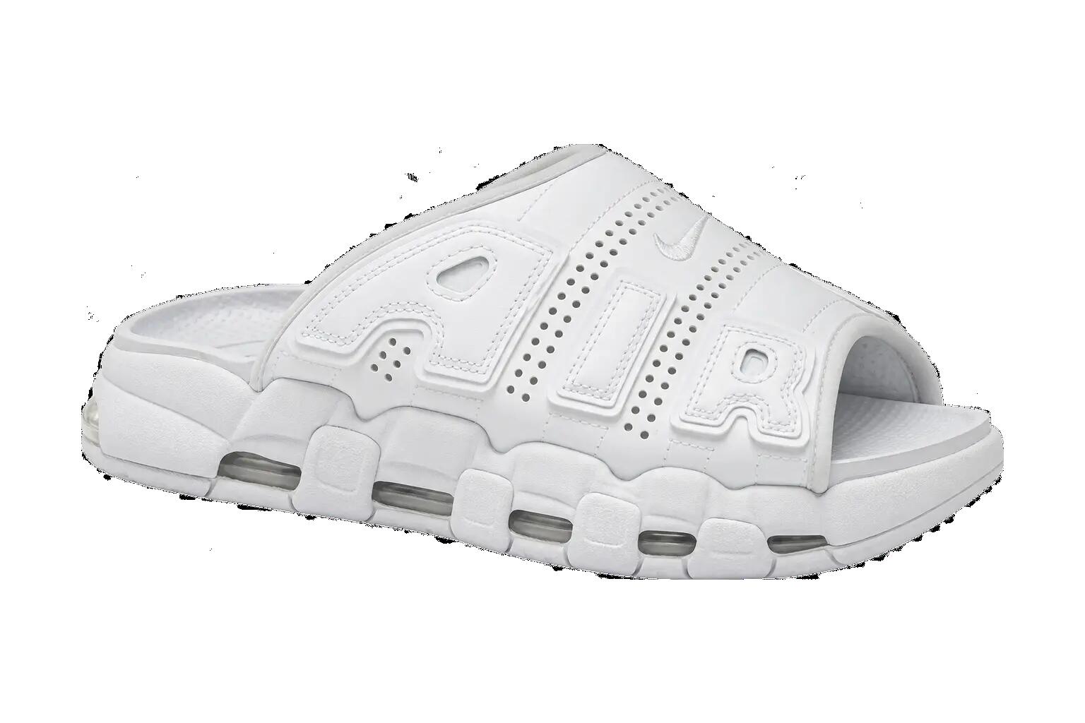 Uomo - Ciabatte - Sintetico - Nike Air More Uptempo - Bianco 1/1