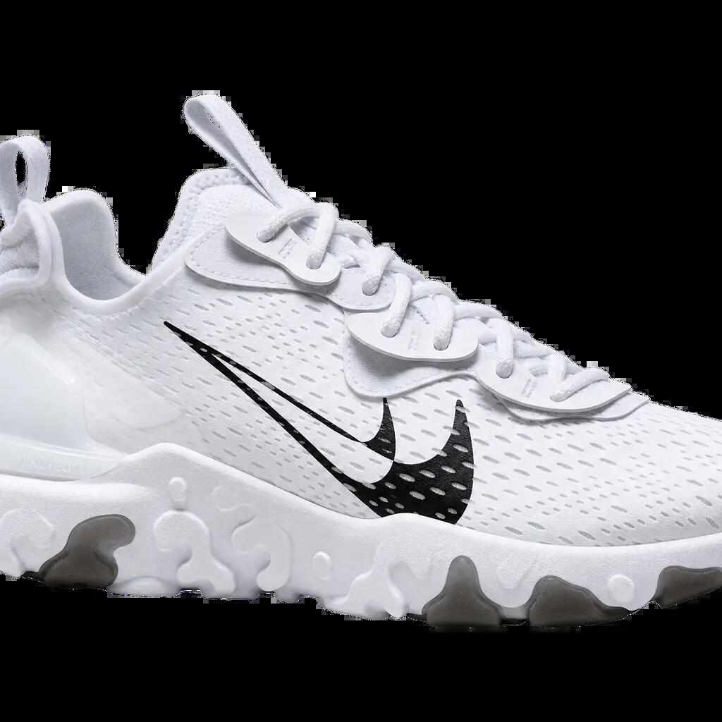 Damen - sneaker - schuhe - react vision double swoosh - weiß-schwarz