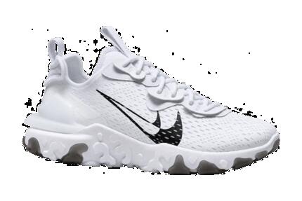 Femme - baskets - chaussures - React Vision Double Swoosh - blanc-noir