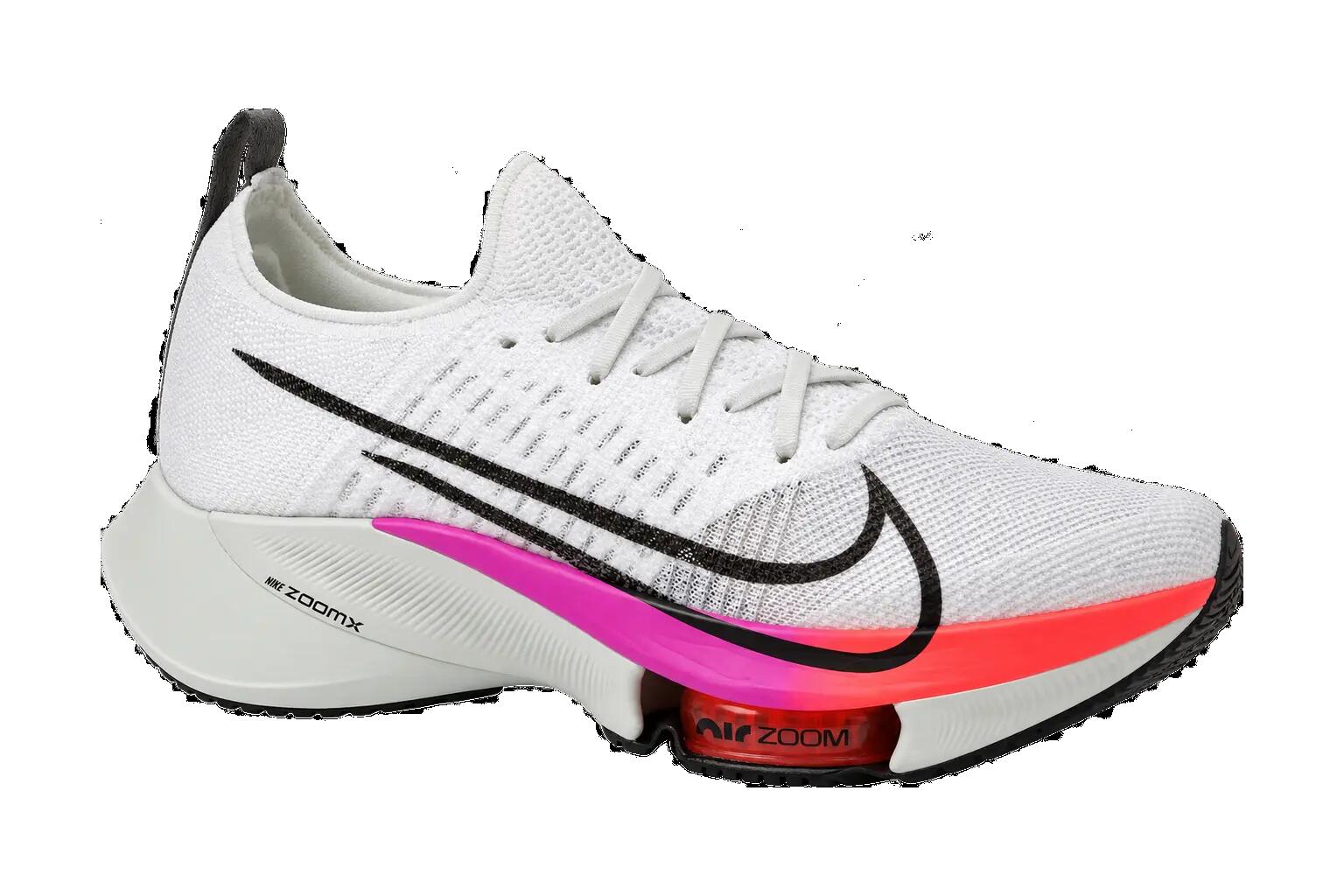 Scarpe corsa uomo Flyknit Nike Air Zoom Tempo Next% bianco violetto 1/1