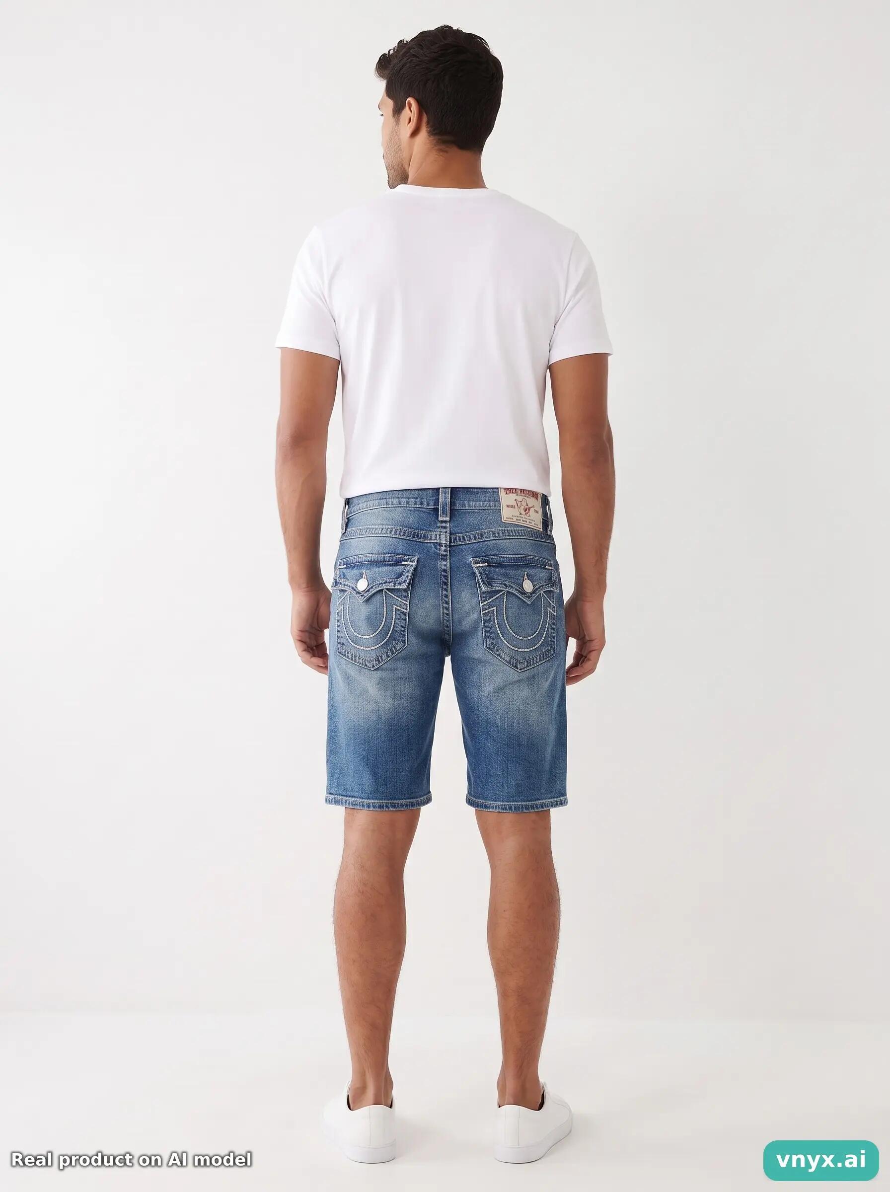 Second Life - Vintage True Religion Blue Shorts Men 32 4/6