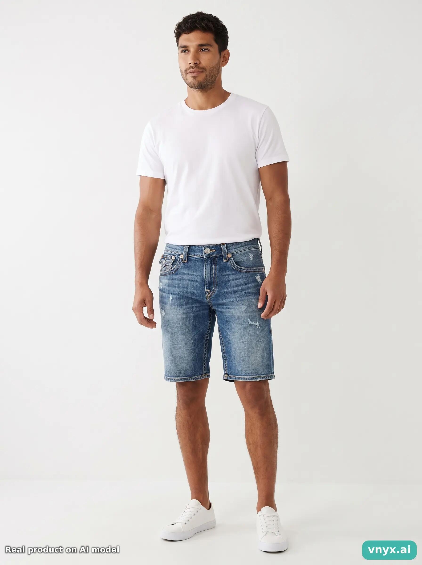 Second Life - Vintage True Religion Blue Shorts Men 32 3/6