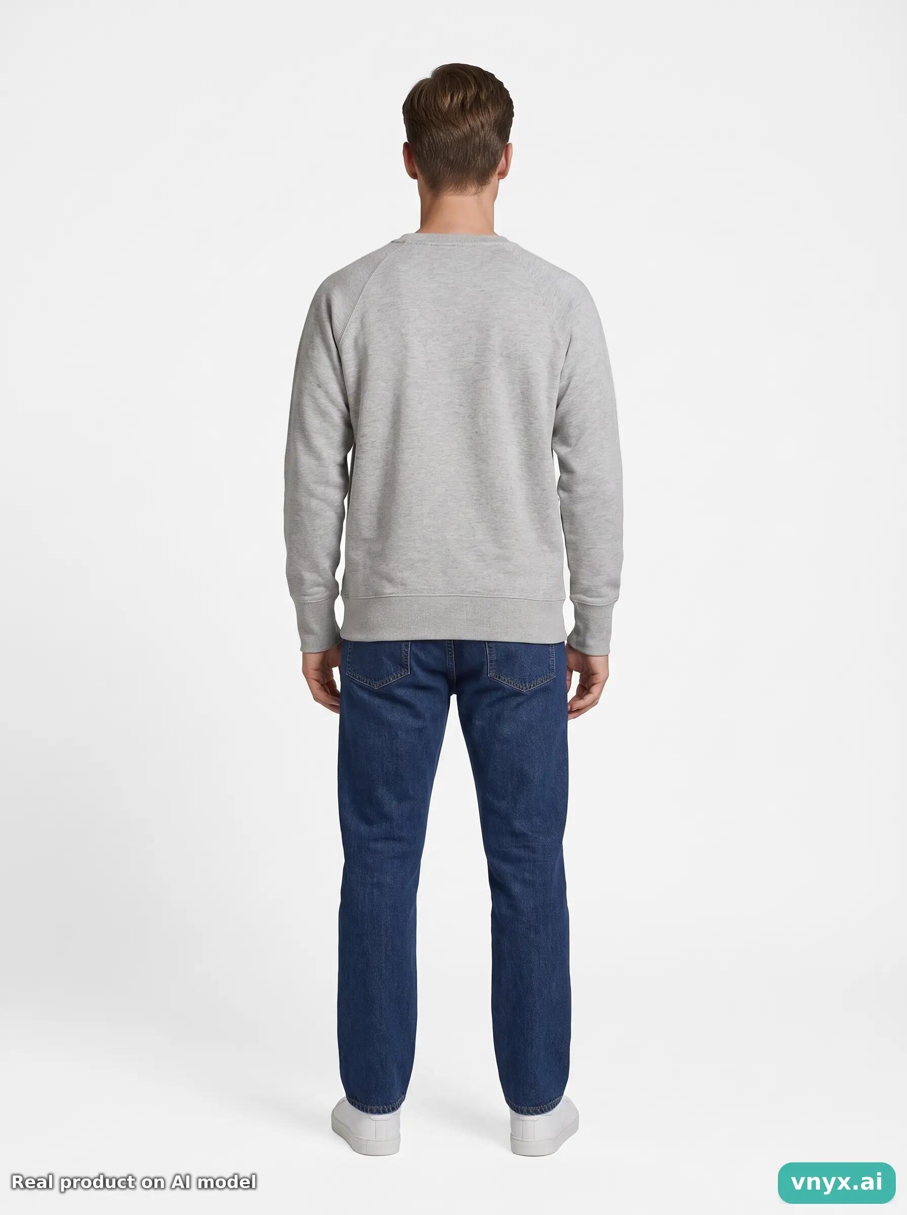Second Life - Vintage Champion Grey Sweatshirt Men S 4/5