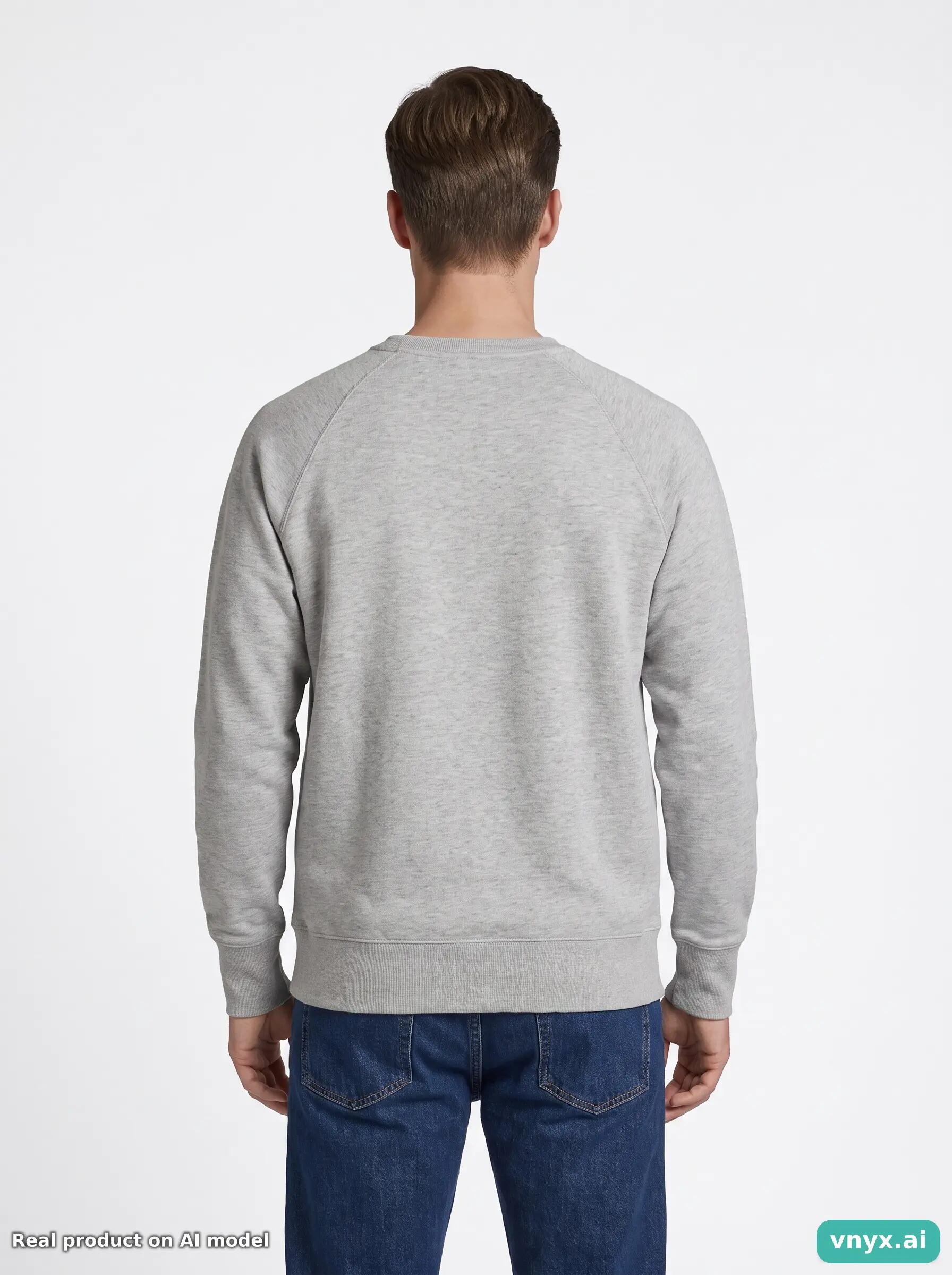 Second Life - Vintage Champion Grey Sweatshirt Men S 2/5