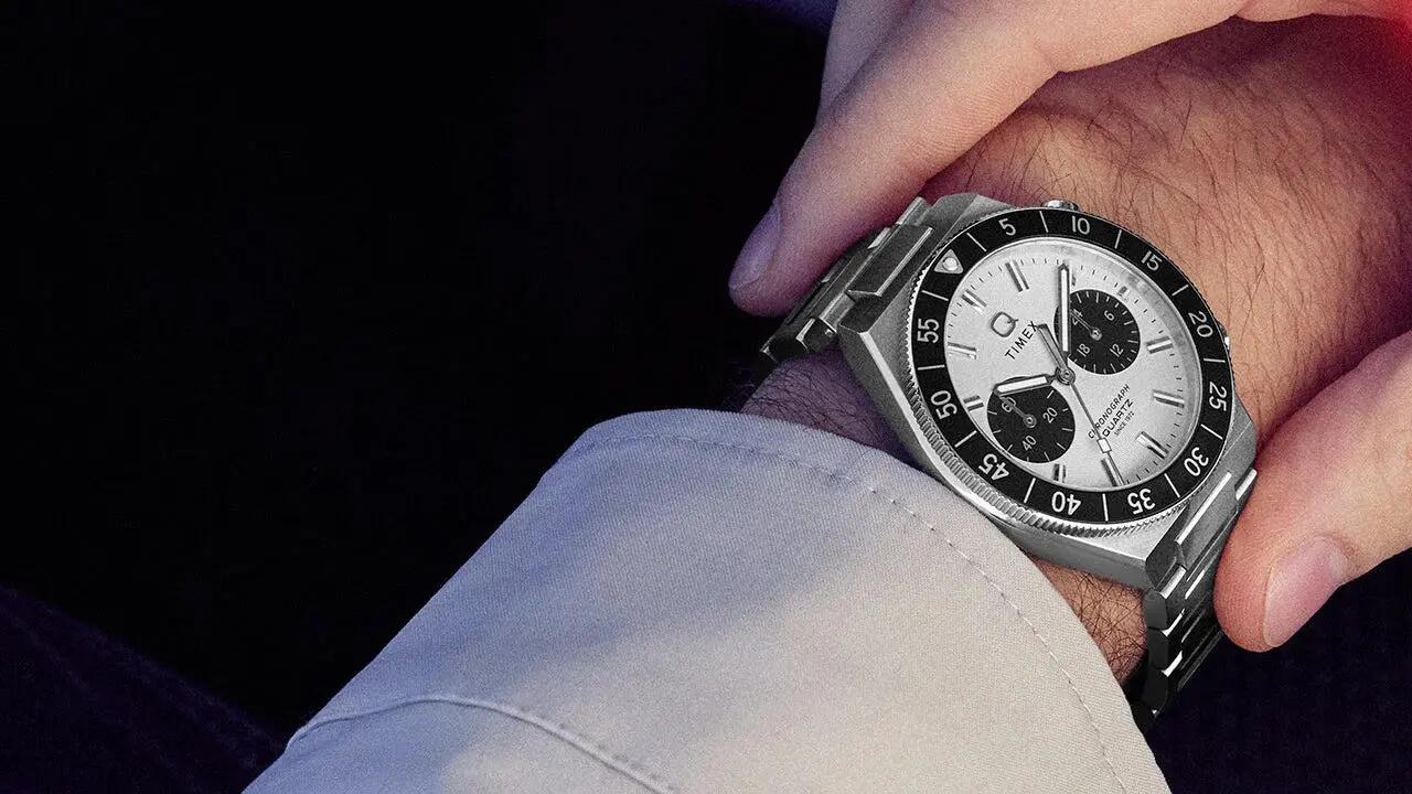 Timex Chronographe Montre Argent/Argent TW2Y55800 6/6