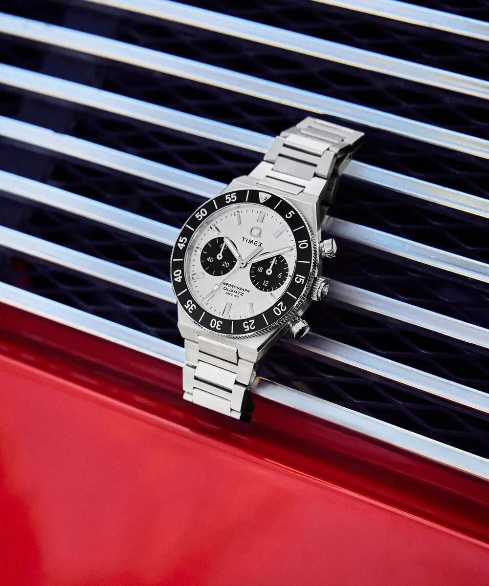 Timex Chronographe Montre Argent/Argent TW2Y55800 5/6