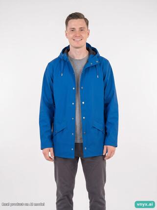 Second Life - Vintage RAINS Blue Outdoor Jacket Men S