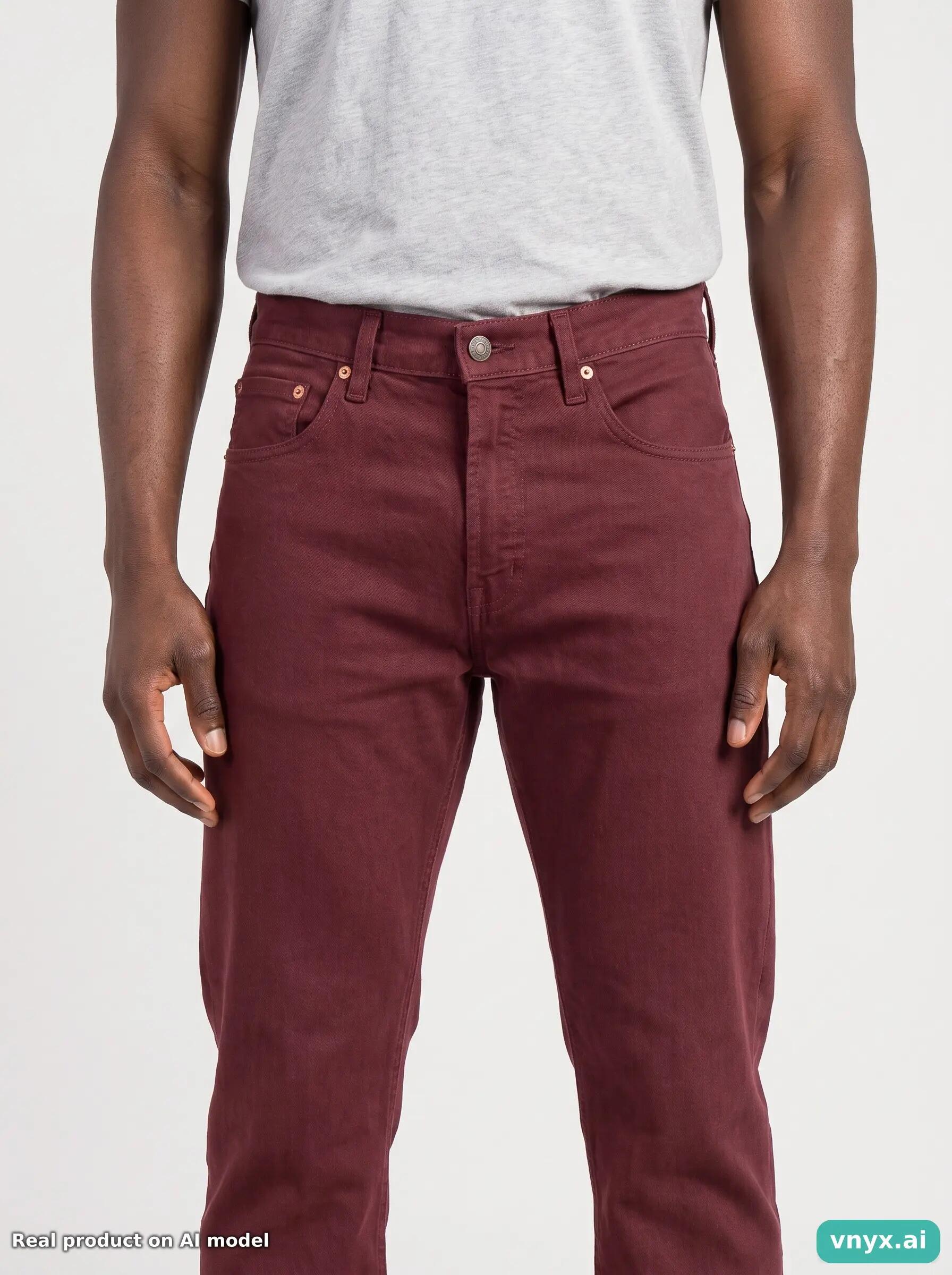 Second Life - Vintage LEVI STRAUSS & CO. Burgundy Jeans Men W29 L34 5/6