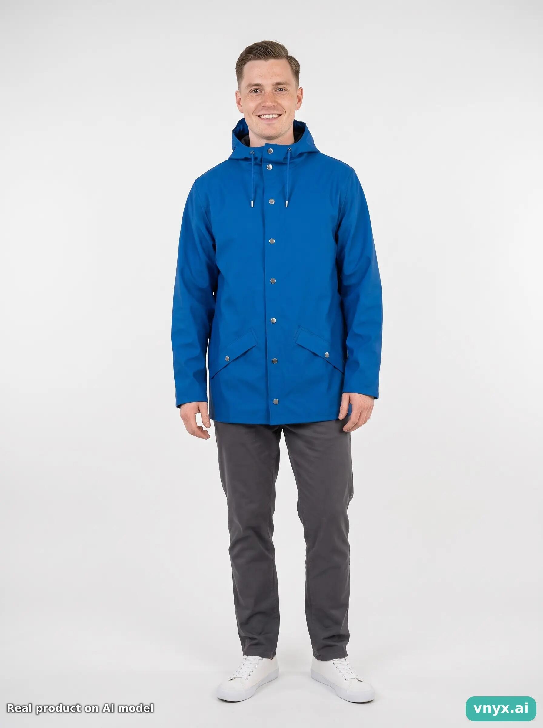 Second Life - Vintage RAINS Blue Outdoor Jacket Men S 3/5