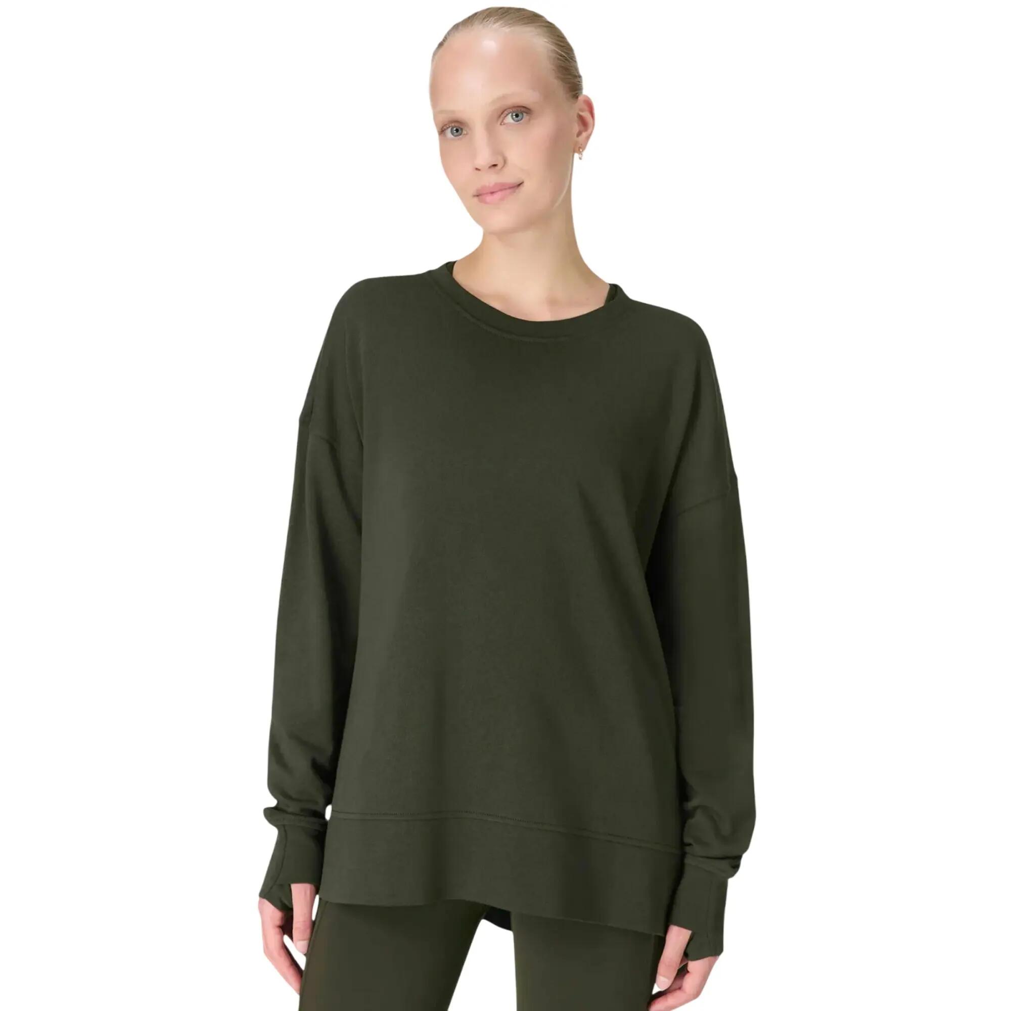 Womens/Ladies After Class Longline Sweatshirt (Nori) 4/4