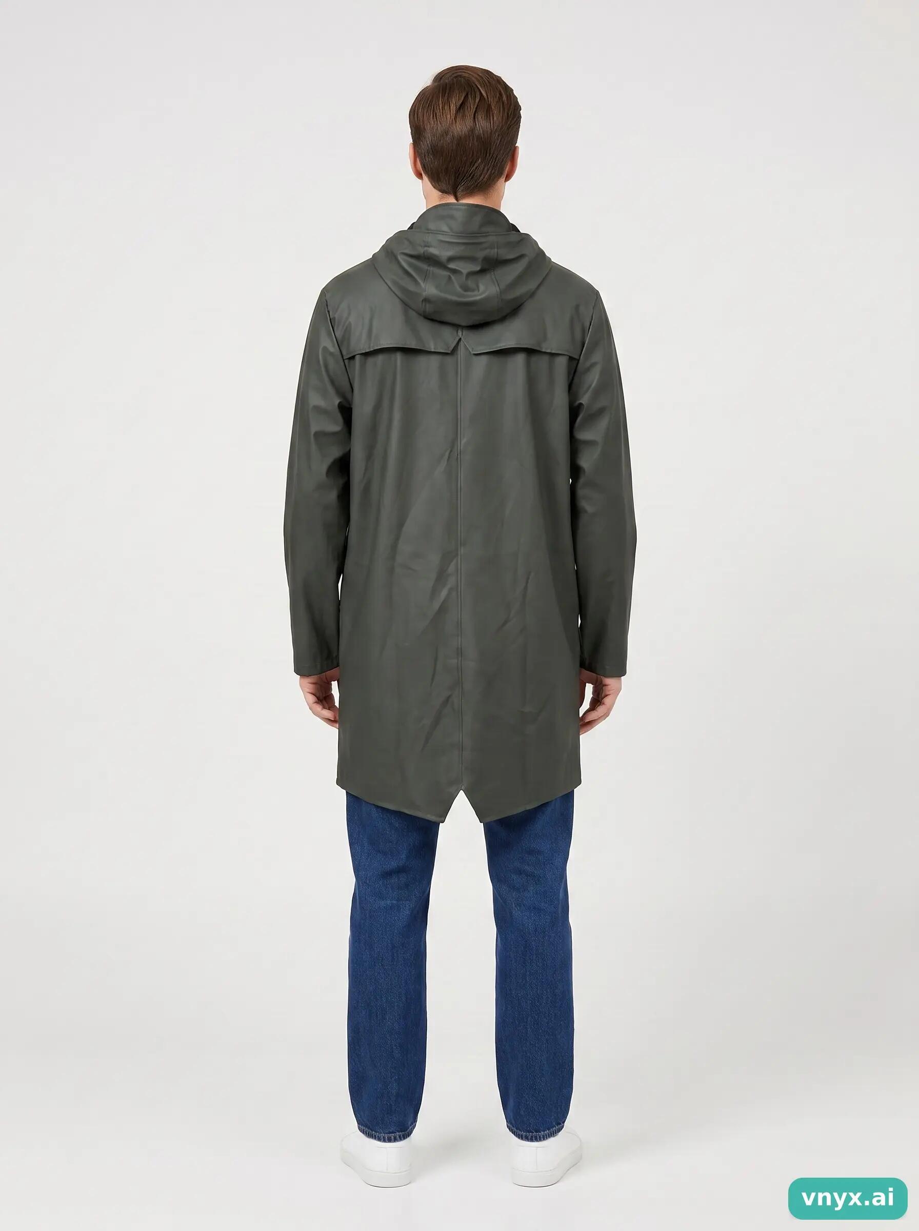 Second Life - RAINS Olive Outdoor Jacket Men XS 4/5