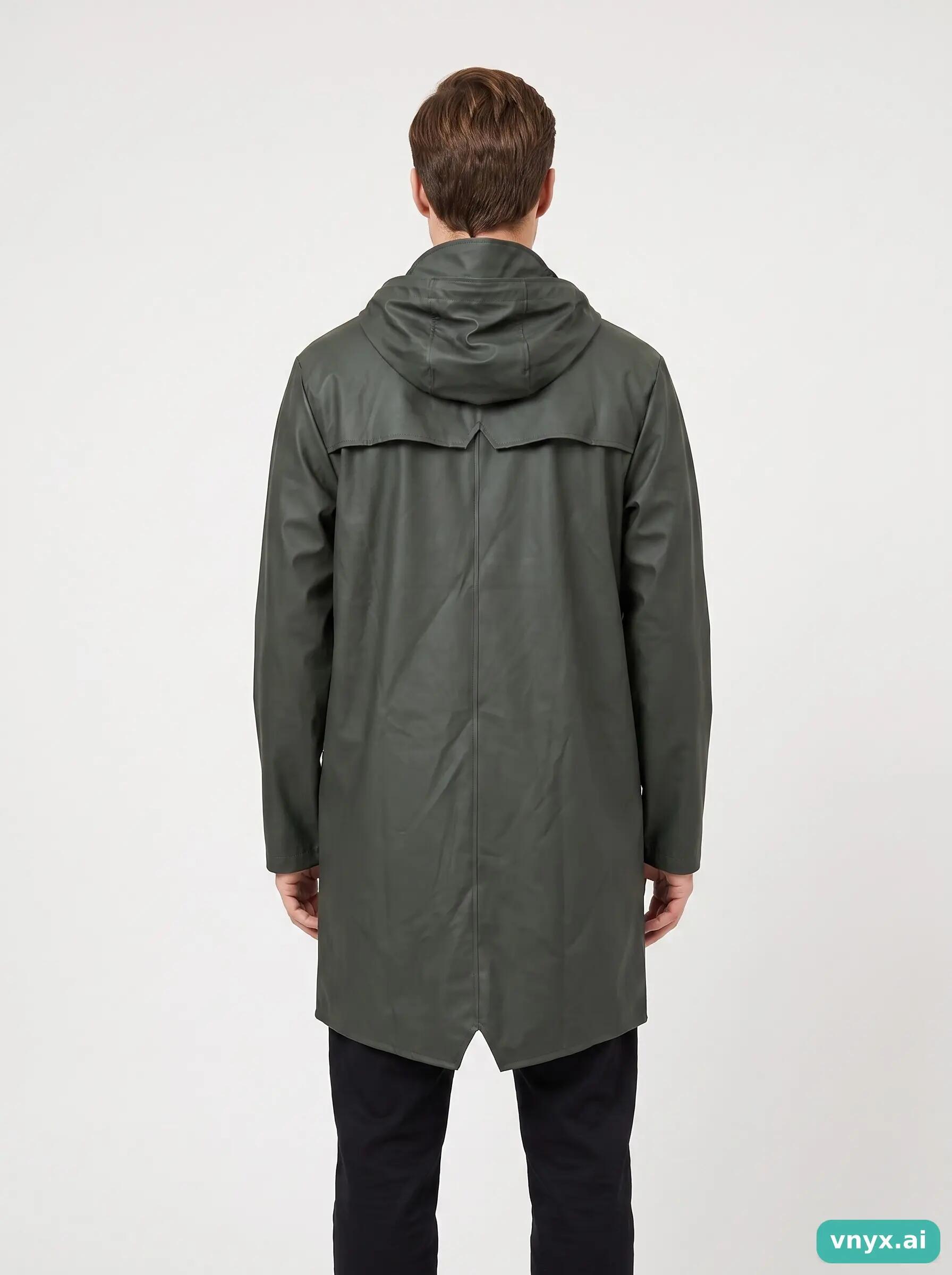 Second Life - RAINS Olive Outdoor Jacket Men XS 2/5