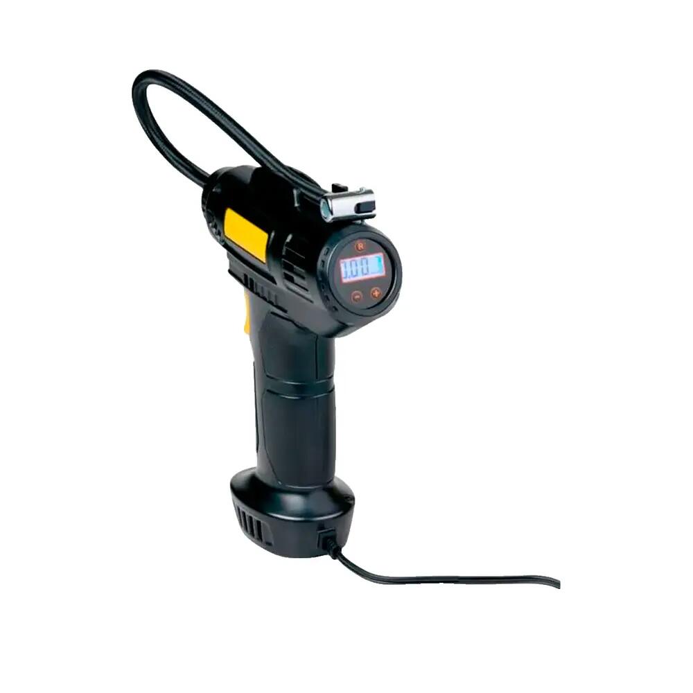 Compresor de aire digital Dunlop 12V 80W Negro/Amarillo 2/2