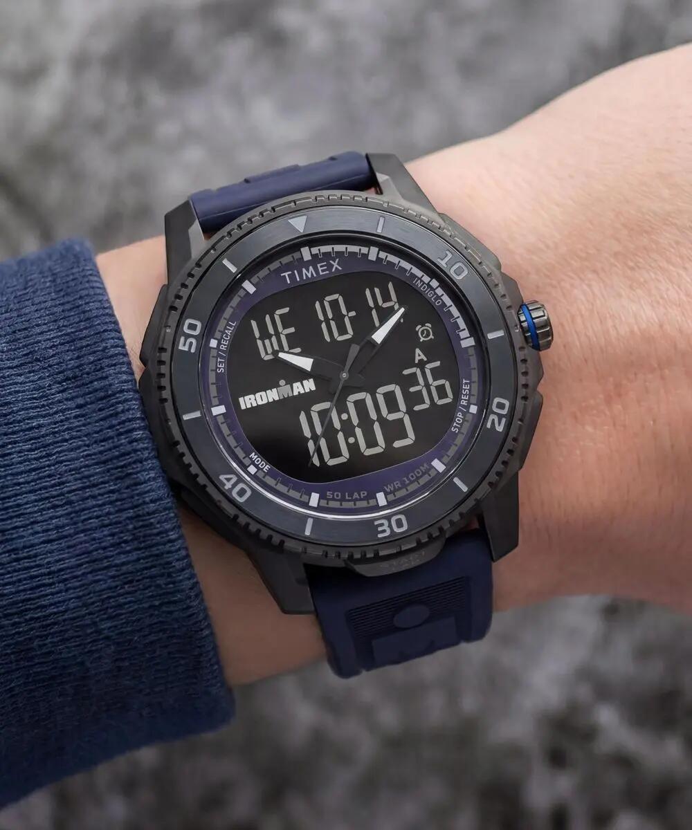 Timex Analog Digital Uhr Blau/Schwarz TW5M74100 6/6