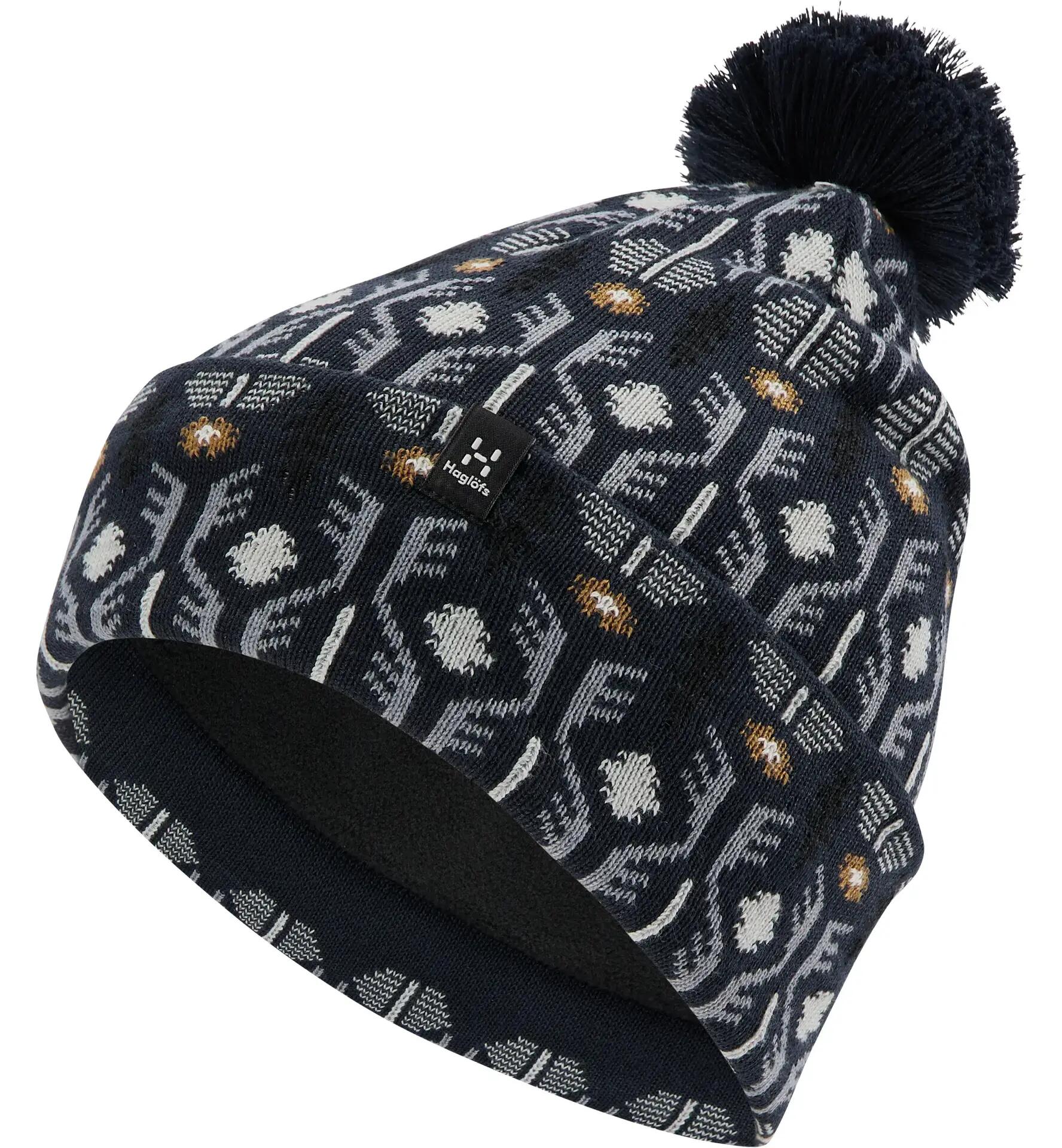 Caciulă Haglöfs Mountain Jaquard Beanie – Tarn Blue Pattern