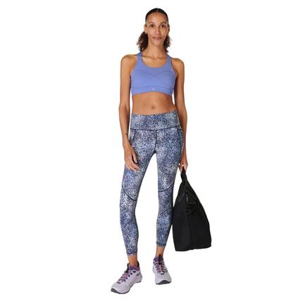 Legging Sport Motif/style Imprimé Léopard POWER 7/8 Femme (Bleu)