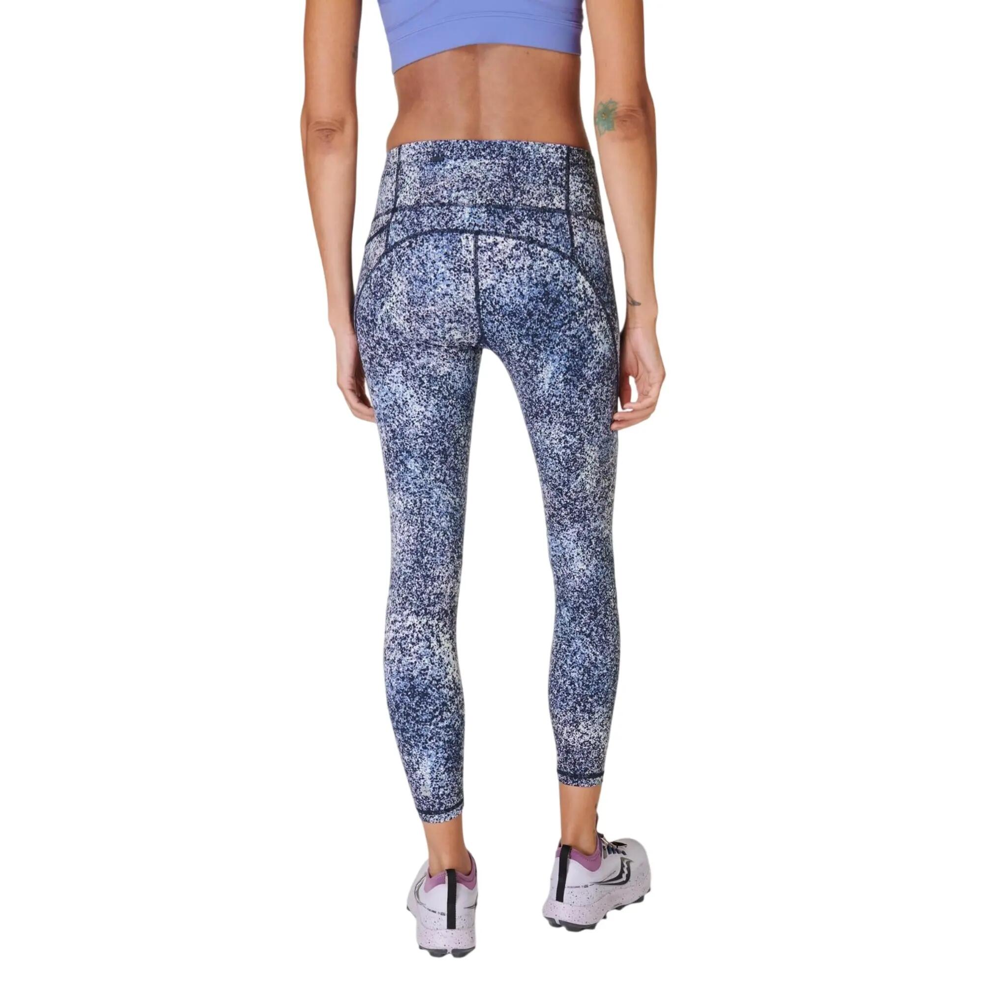 Legging Sport Motif/style Imprimé Léopard POWER 7/8 Femme (Bleu) 3/6