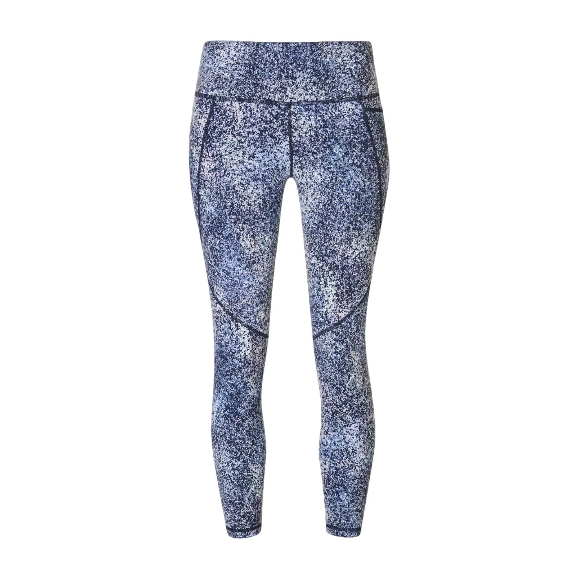 Legging Sport Motif/style Imprimé Léopard POWER 7/8 Femme (Bleu) 2/6