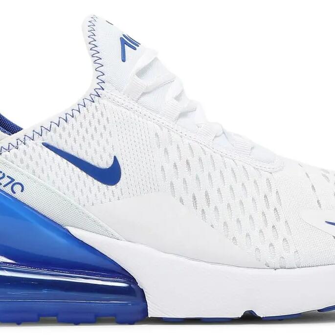 Herren - Lifestyle-Sneaker - Nike Air Max 270 - Weiß, Royal Blue - EU 41