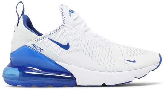 Baskets lifestyle pour hommes - Nike Air Max 270 - Blanc, Bleu Royal - EU 41