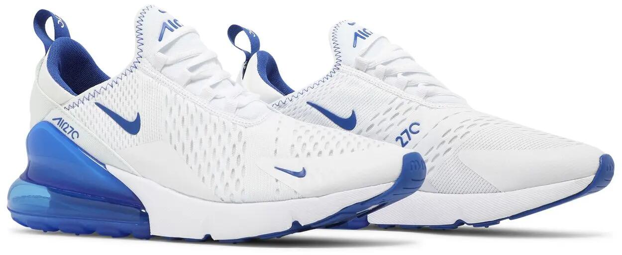 Baskets lifestyle pour hommes - Nike Air Max 270 - Blanc, Bleu Royal - EU 41 5/5