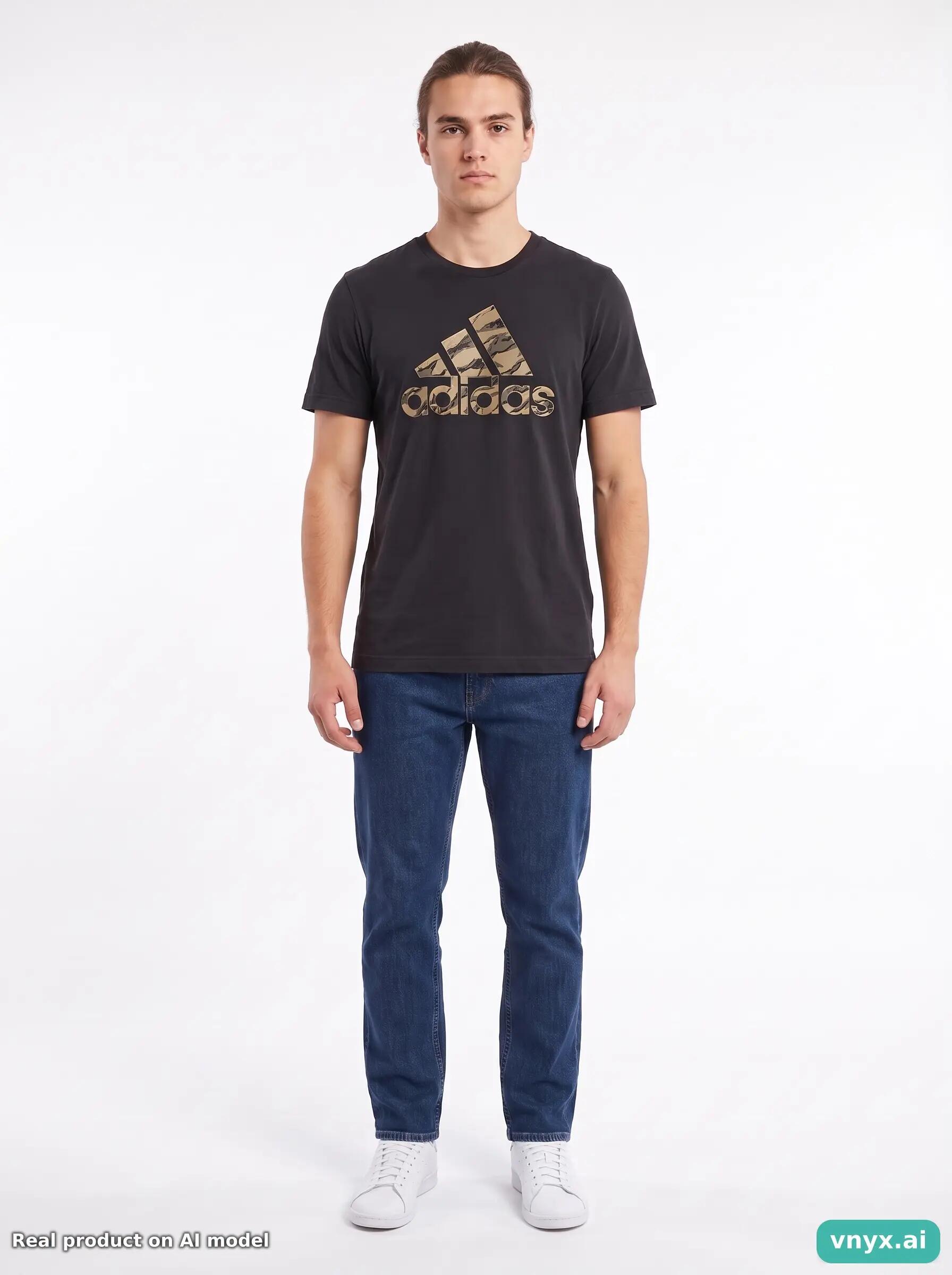 Second Life - Vintage Adidas Charcoal T-Shirt Men XS 6/6