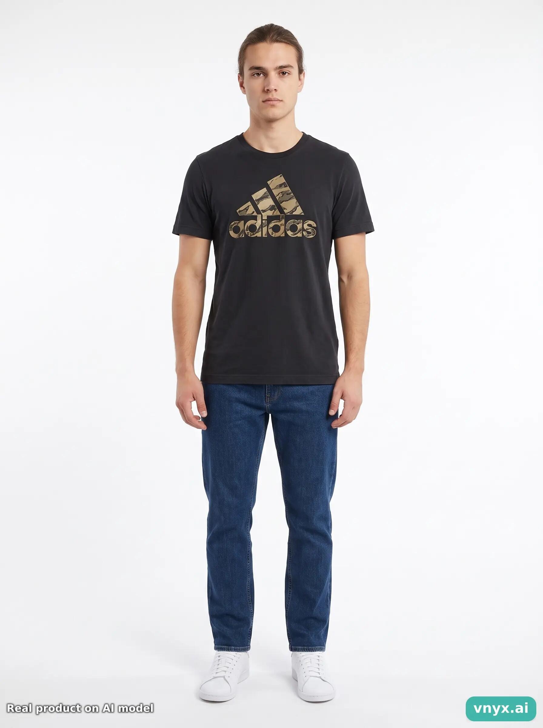 Second Life - Vintage Adidas Charcoal T-Shirt Men XS 3/6