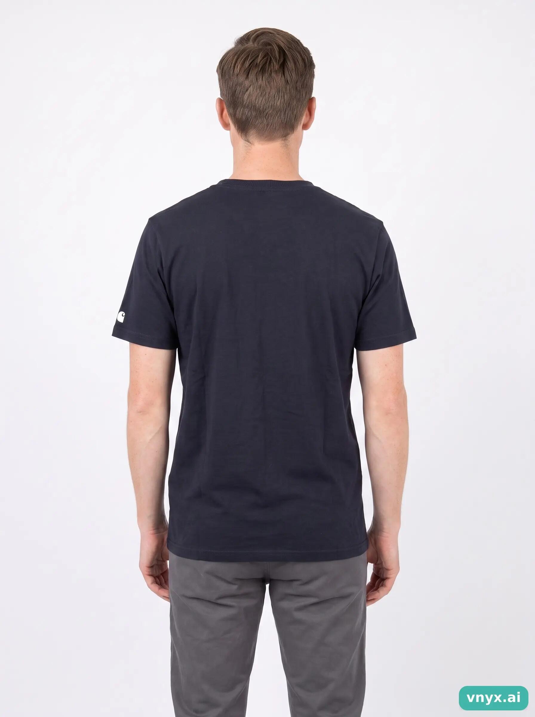 Second Life - Vintage Carhartt Navy T-Shirt Men S 2/5