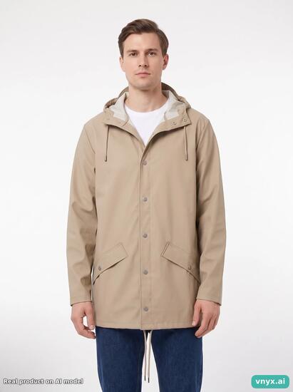Second Life - Vintage RAINS Beige Outdoor Jacket Men XS