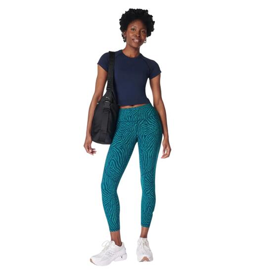 Legging Entraînement Motif/style Imprimé Zèbre POWER Femme (Vert)