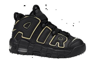 Bambini - sneakers - Nike Air More Uptempo GS - nero Metallic Gold Star