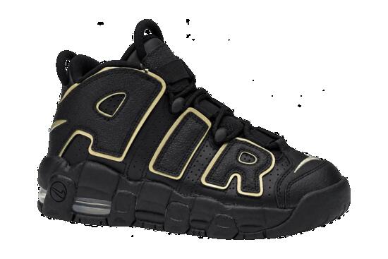 Bambini - sneakers - Nike Air More Uptempo GS - nero Metallic Gold Star