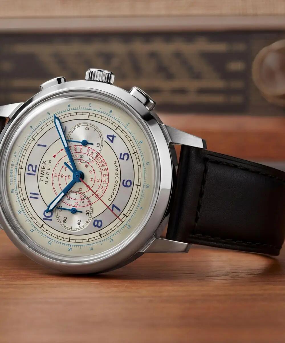 Timex Chronograph Uhr Schwarz/Silber TW6A01200 5/6