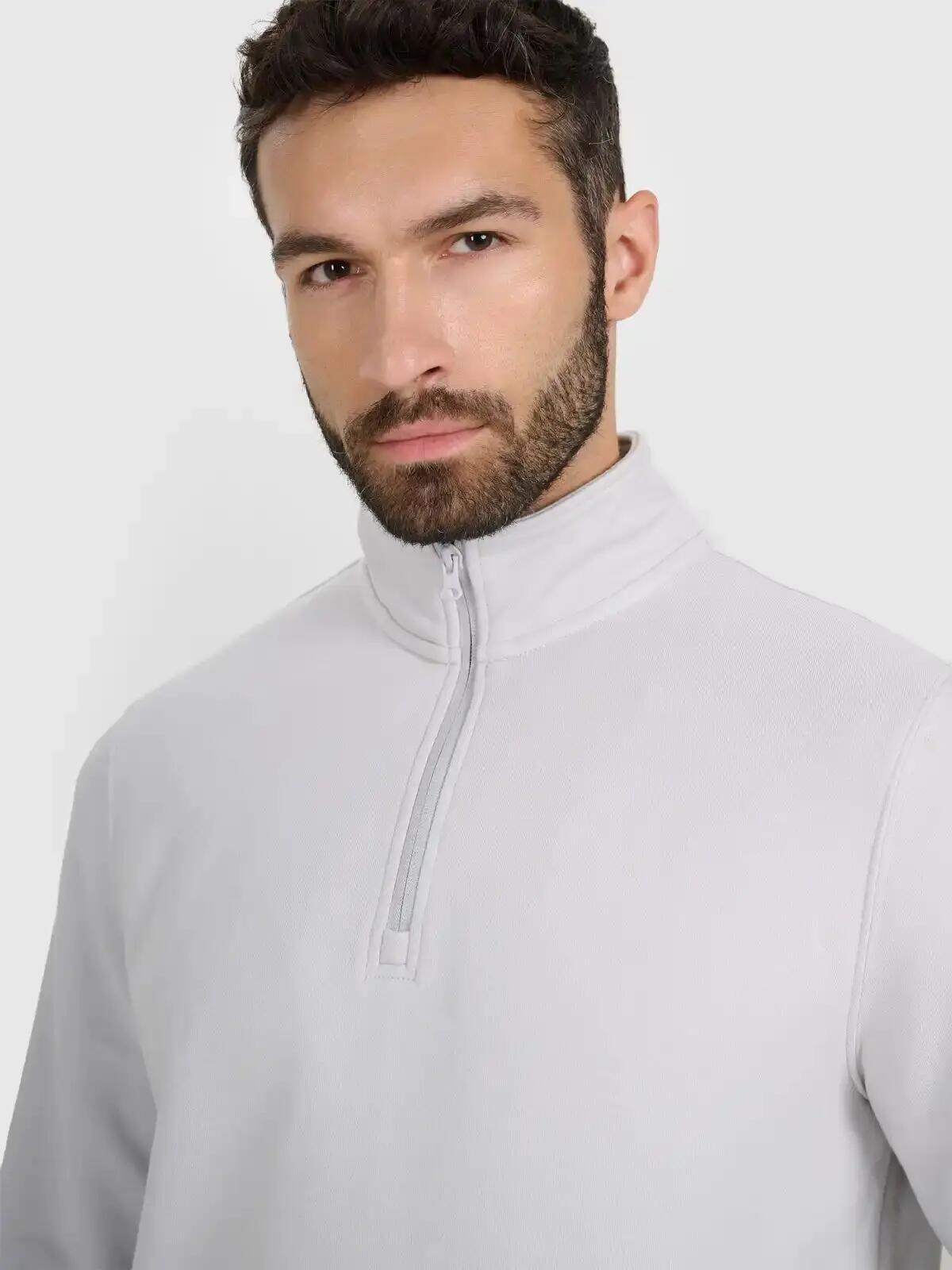 Herensweater comfortabel Szary 8/8