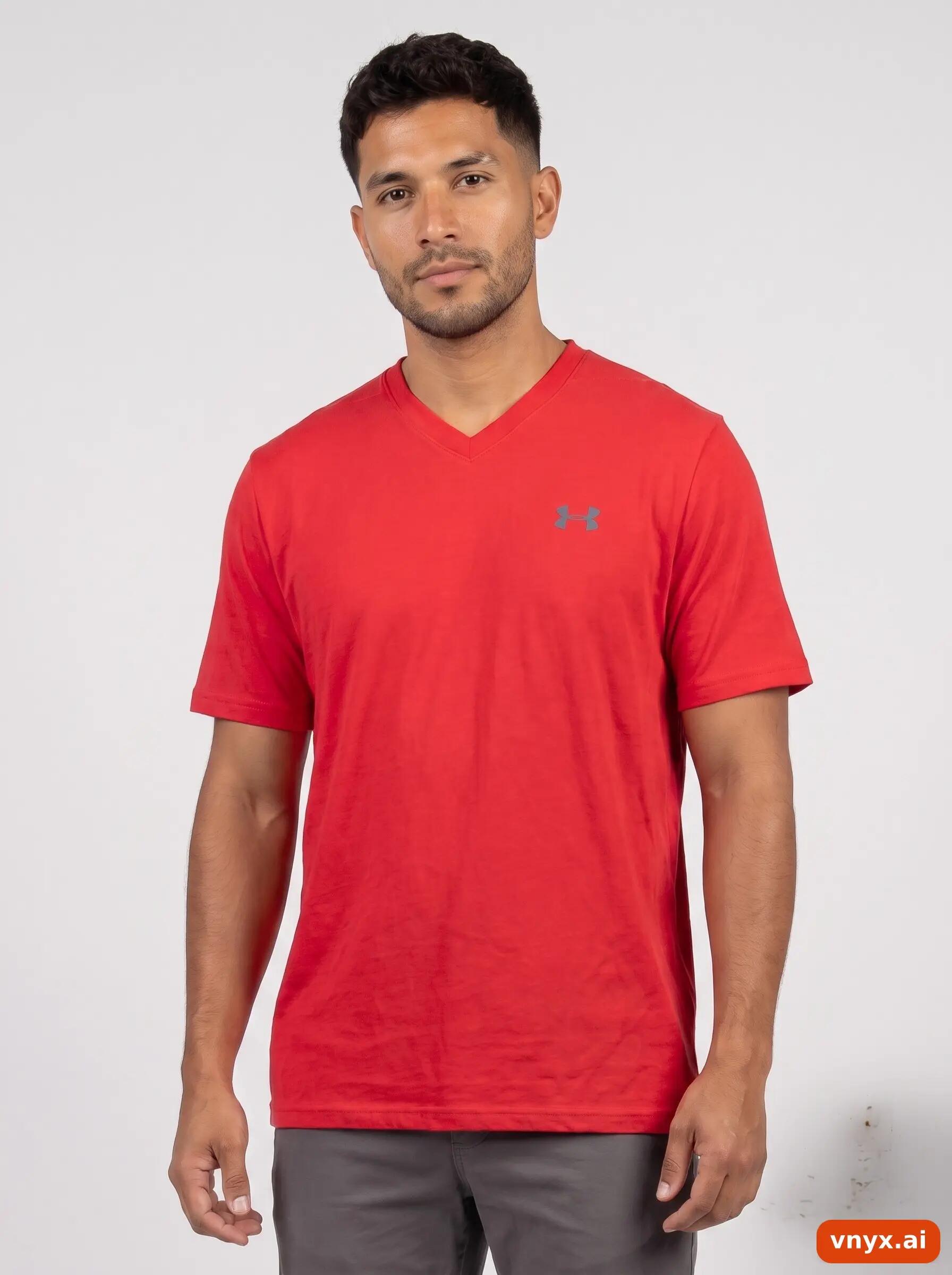 Second Life - Vintage Under Armour Red T-Shirt Men M 5/5