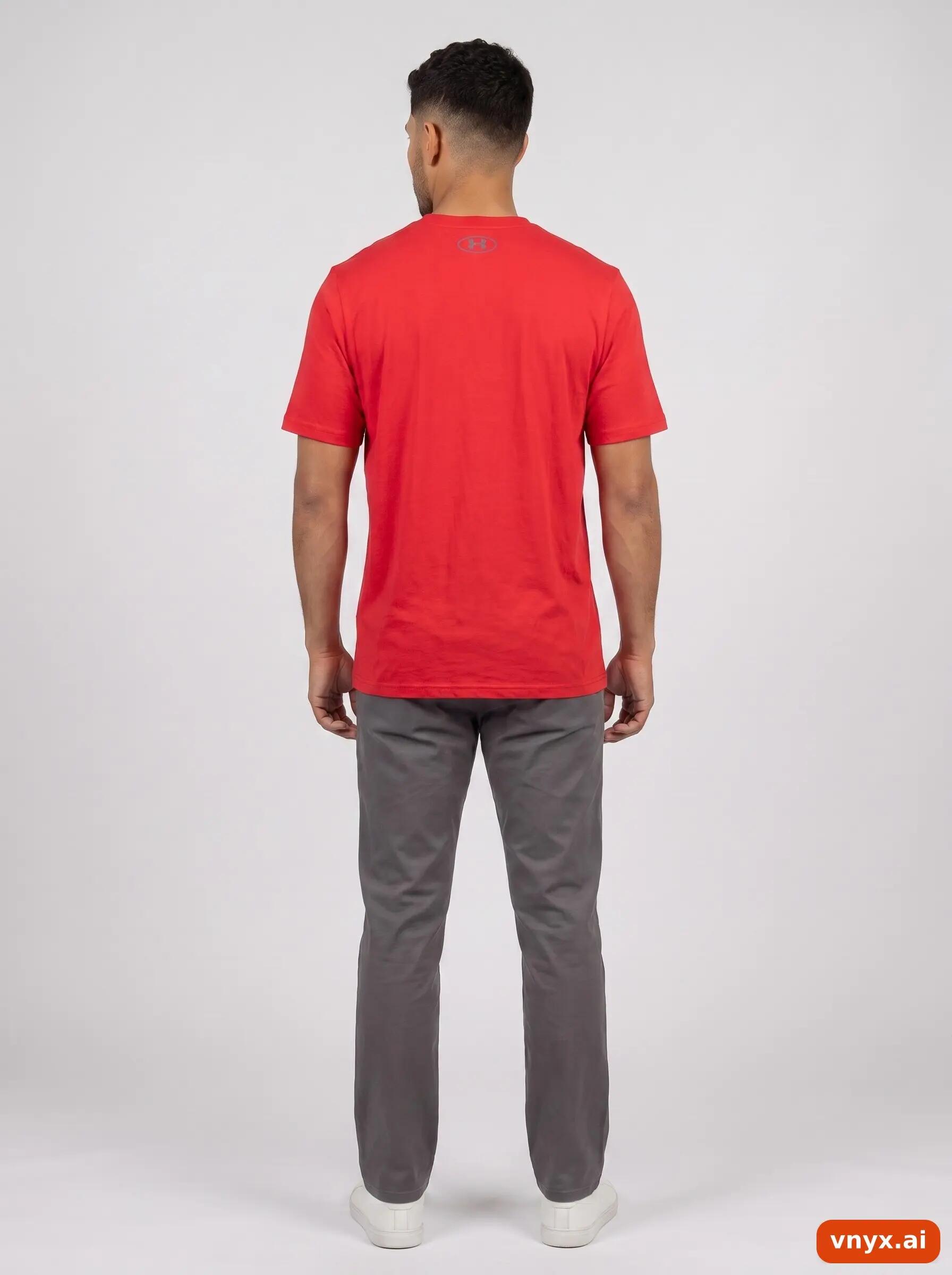 Second Life - Vintage Under Armour Red T-Shirt Men M 4/5