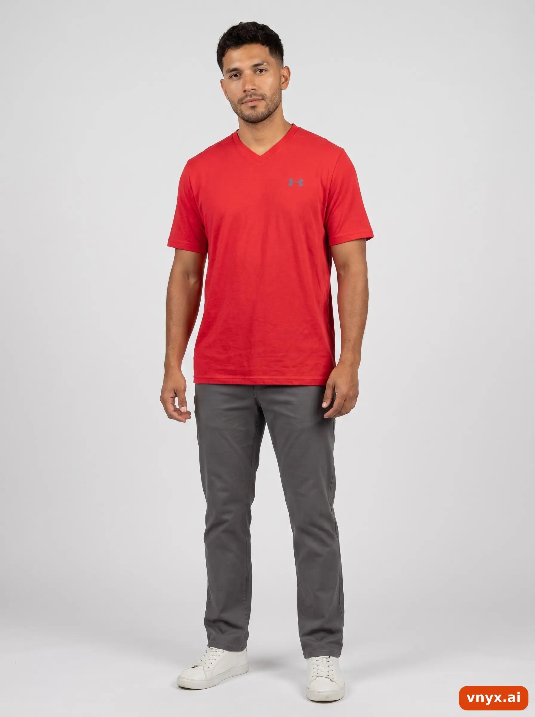 Second Life - Vintage Under Armour Red T-Shirt Men M 3/5