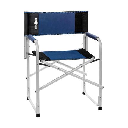 Brunner chaise pliante camping confortable et sécurisée bleu