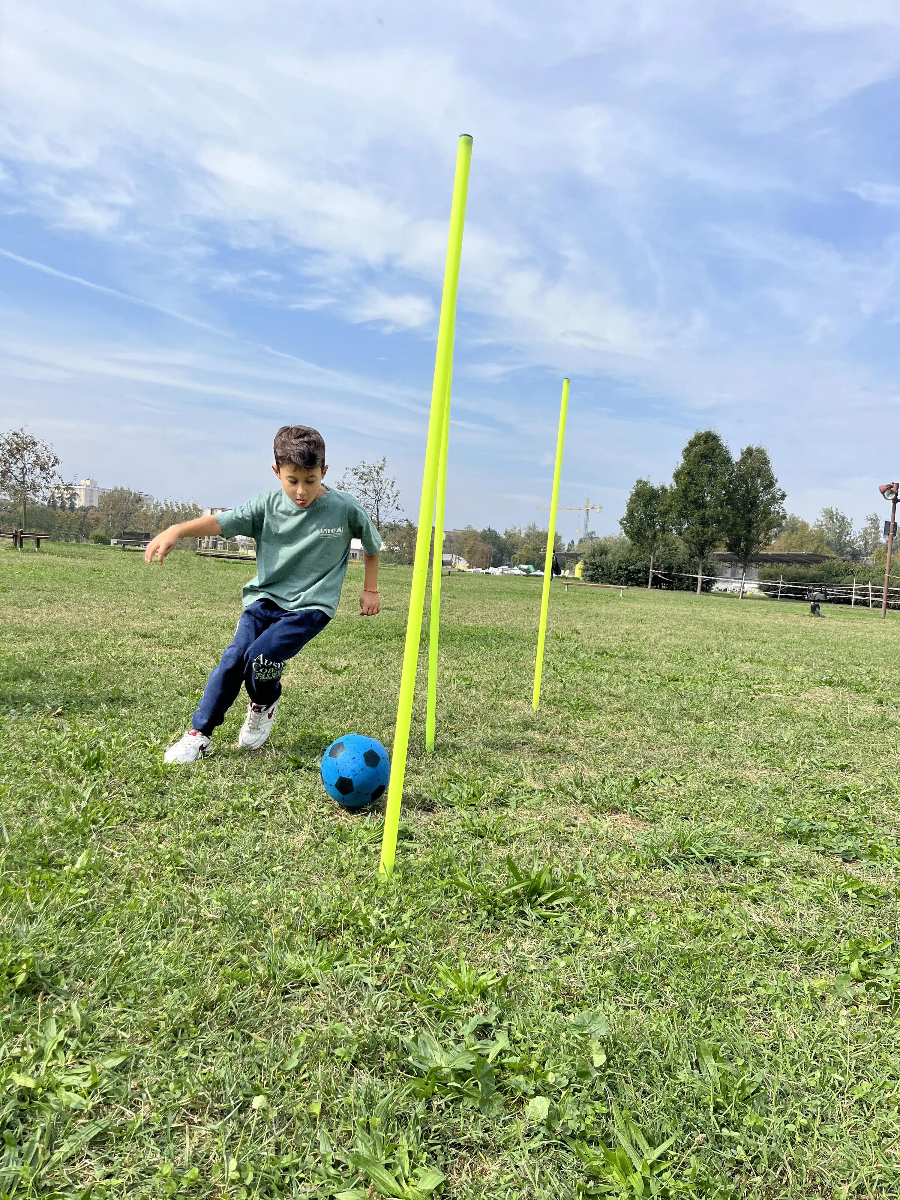 Allenamento – palo fisso fluo 180 cm – puntale alettato in ABS 2/2