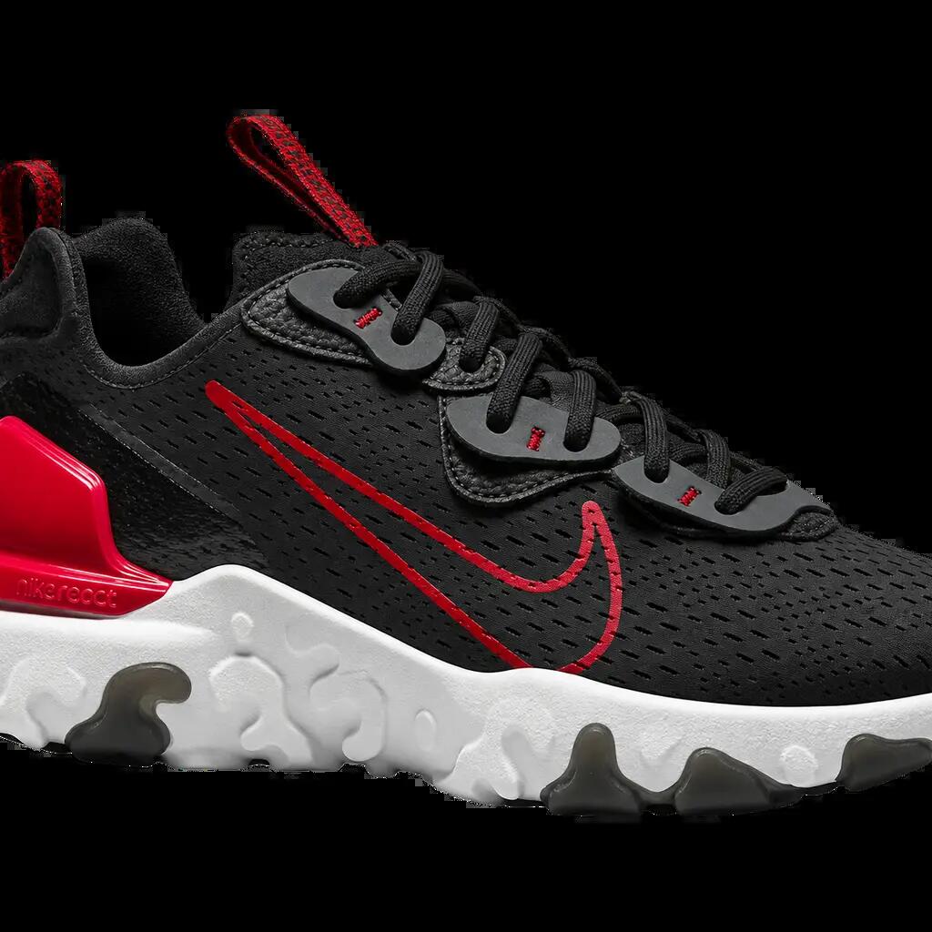 Herren - Lifestyle-Sneaker - Nike React Vision - Schwarz, University Red